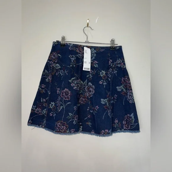 NWT Urban Outfitters Floral Denim Mini Skirt - Picture 5 of 7